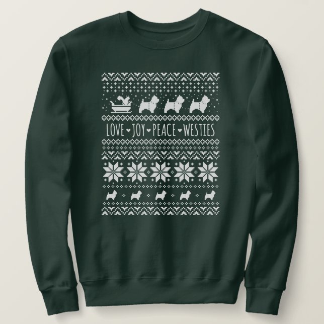 Sudadera Navidades de los territorios blancos de las tierra (Anverso del diseño)