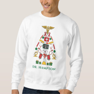 Sudadera Navidades de médicas festejan medicina personaliza