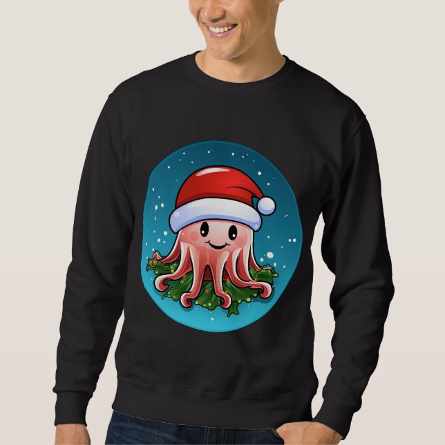 Sudadera Navidades de medusas (Anverso)