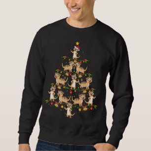 Sudadera Navidades de Meerkat Xmas Tree Gift Santa Hat Meer