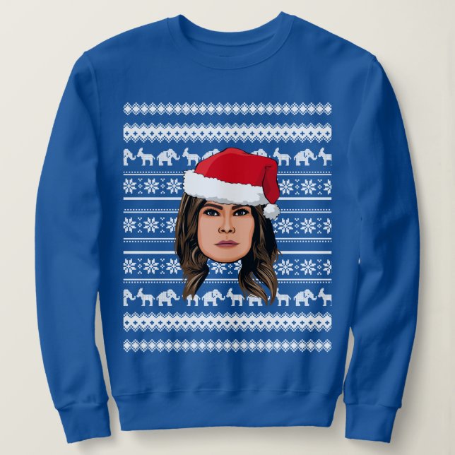 Sudadera NAVIDADES de MELANIA TRUMP (Anverso del diseño)