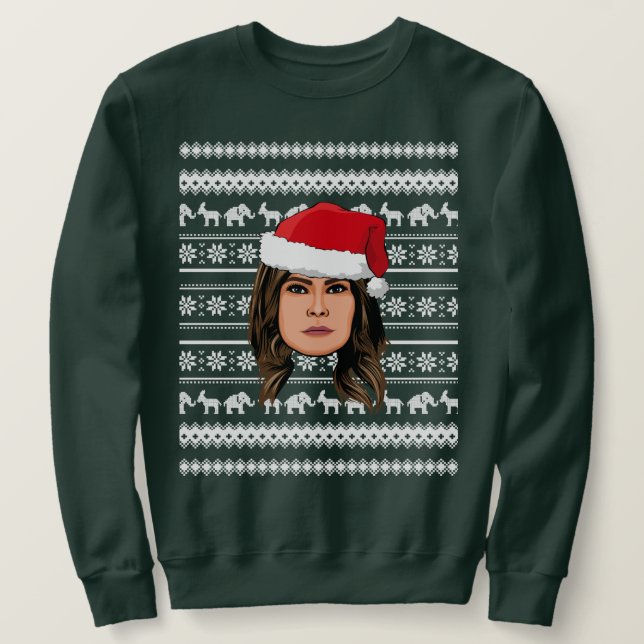 Sudadera NAVIDADES de MELANIA TRUMP (Anverso del diseño)