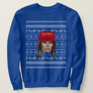 Sudadera Navidades de Melania Trump MAGA
