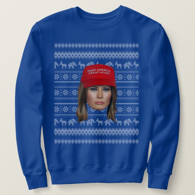Sudadera Navidades de Melania Trump MAGA (Anverso del diseño)