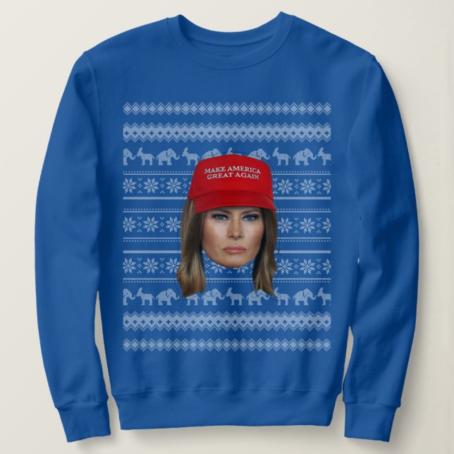 Sudadera Navidades de Melania Trump MAGA (Anverso del diseño)
