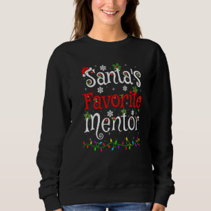 Sudadera Navidades de mentores favoritos de Santa Lughting
