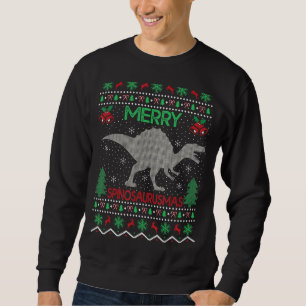 Sudadera Navidades de Merry Spinosaurus Xmas Ugly Spinosaur