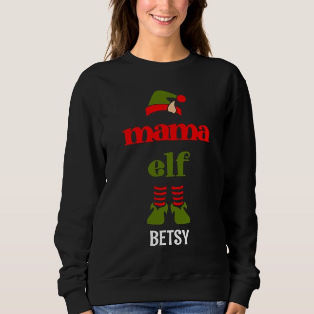 SUDADERA NAVIDADES DE MOM MAMA PERSONALIZADOS EN CAMISETA (Anverso)