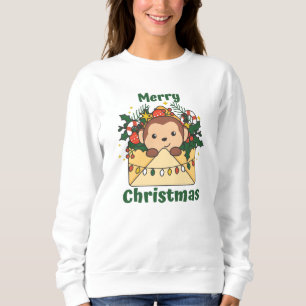 Sudadera Navidades de mono carta animales de invierno monos