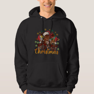 Sudadera Navidades de Mooey Vacas Santa Cow leopardo Buffal
