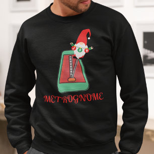 Sudadera Navidades de músicos divertidos Metrognome