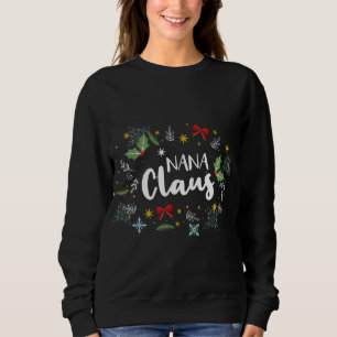 Sudadera Navidades de Nana Claus coincidiendo con pijamas a
