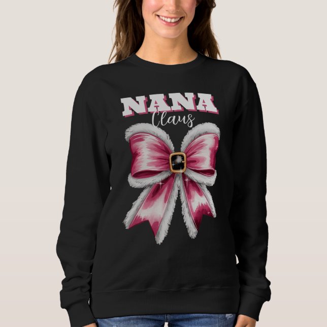 Sudadera Navidades de Nana Claus Santa Bow personalizados (Anverso)