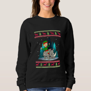 Sudadera Navidades de Navidad Rinocerontes Pajama 1