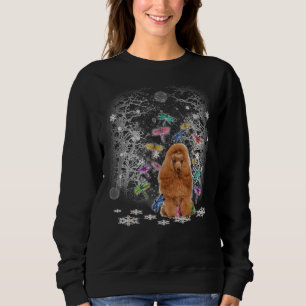 Sudadera Navidades de Nieve de Cute Poodle Dragonfly Xmas P