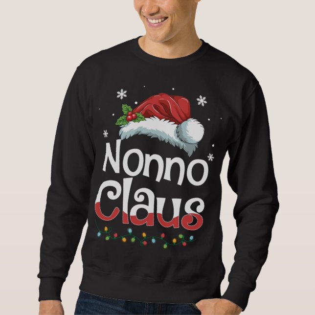 Sudadera Navidades de Nonno Claus a la familia coincidiendo (Anverso)