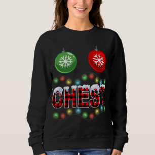 Sudadera Navidades de nueces de pecho alumbran Navidad Pare