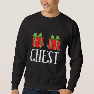 Sudadera Navidades de nueces de pecho coincidiendo con pare