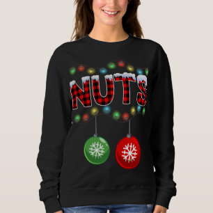 Sudadera Navidades de nueces de pecho iluminan a la pareja