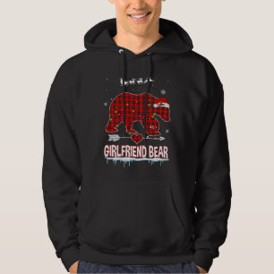 Sudadera Navidades de oso de búfalo de piel roja de novia P