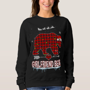 Sudadera Navidades de oso de búfalo de piel roja de novia P