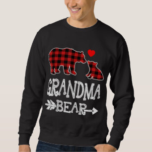 Sudadera Navidades De Oso De La Abuela Rojo De La Abuela Pa