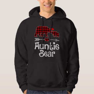 Sudadera Navidades de oso de tía Pajama Mat de búfalo rojo