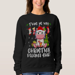 Sudadera Navidades de Pajama de mis Navidades levantando a 