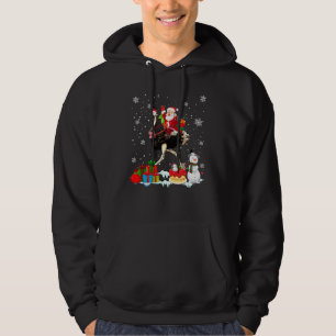 Sudadera Navidades de pájaros de Santa Riding Emu Nieve fam