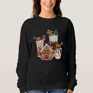 Sudadera Navidades de pan de jengibre Café Lover Regalo Nav