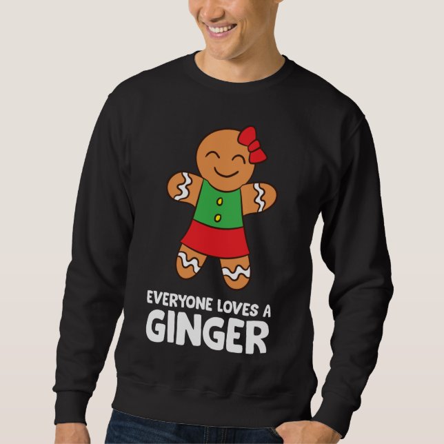 Sudadera Navidades de pan de jengibre Cookie Baking Todos a (Anverso)