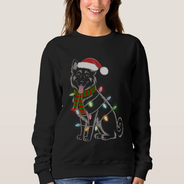 Sudadera Navidades de Pastor Alemán (Anverso)