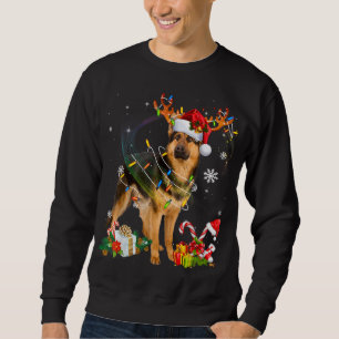 Sudadera Navidades de pastores alemanes Perro renos Gracios