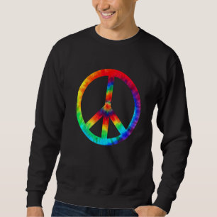 Sudadera Navidades de Peace Sign Tie Dye Hippies