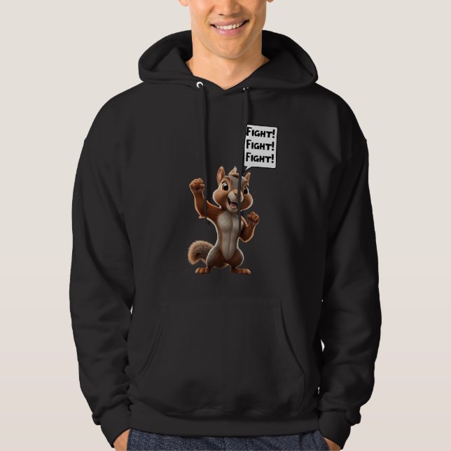 Sudadera Navidades de Peanut the Squirrel Justice MAGA (Anverso)