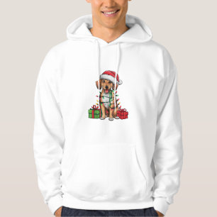 Sudadera Navidades de Perro Cur de Santa Hat Mountain ilumi