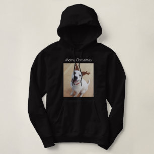 Sudadera Navidades de Perro de Cachorro Blanco Ridículo y S