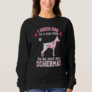 Sudadera Navidades de perro de Doberman adoran a Mascota de