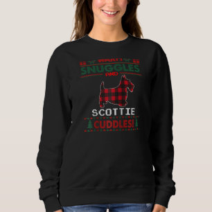 Sudadera Navidades de perro de Escocia Navidades feos de Pa