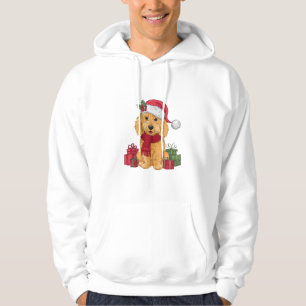 Sudadera Navidades de perro de Goldendoodle con traje de pe