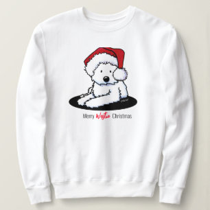 Sudadera Navidades de perro de KiniArt Westie