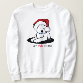 Sudadera Navidades de perro de KiniArt Westie