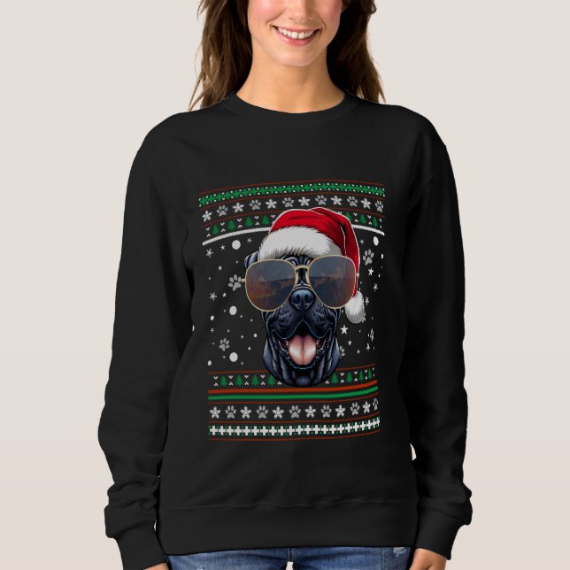 Sudadera Navidades de perro de Santa Cane Corso (Anverso)