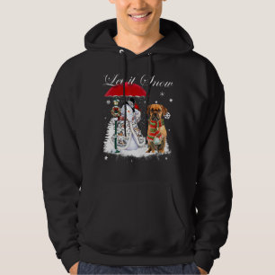 Sudadera Navidades de perro de Santa Lucía Snowman Navidad 