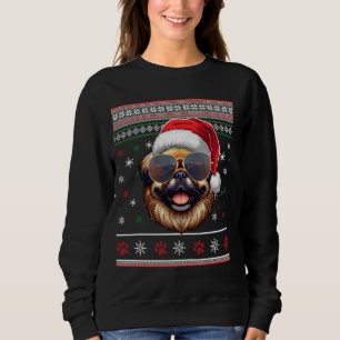 Sudadera Navidades de perro de Santa Pekingese