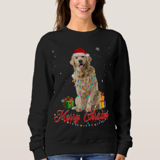 Sudadera Navidades de perro del Golden Retriever Tee Santa