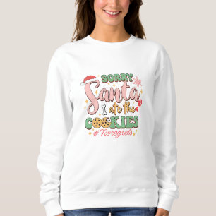 Sudadera Navidades De Perro Retro, Lo Siento Santa Ate Las