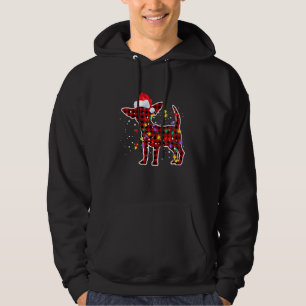 Sudadera Navidades de perros de Chihuahua de la raza roja