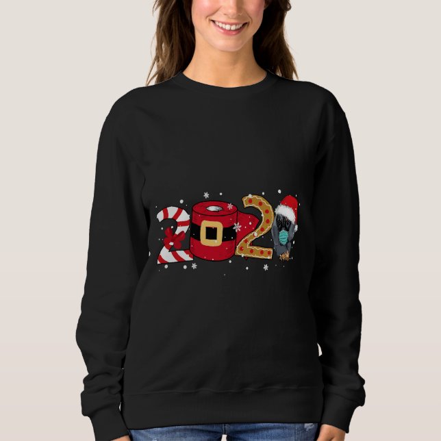 Sudadera Navidades de perros de Dachshund (Anverso)