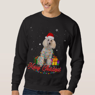 Sudadera Navidades de perros de poodle divertidos Santa Nav